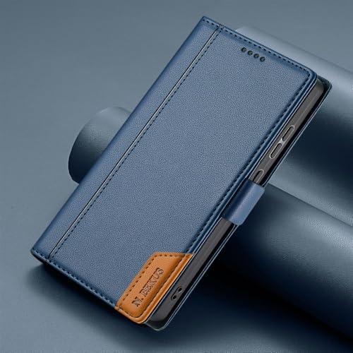 Étui Galaxy S21 Ultra bleu anti-rayures : résolvez le désordre avec le porte-carte en cuir