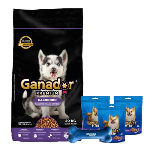 Ganador Premium Alimento seco para Perro Cachorro 20kg mas Paquet...