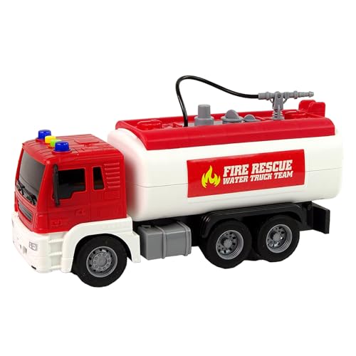 Camión de bomberos juguete para niños con luces y inercia 7
