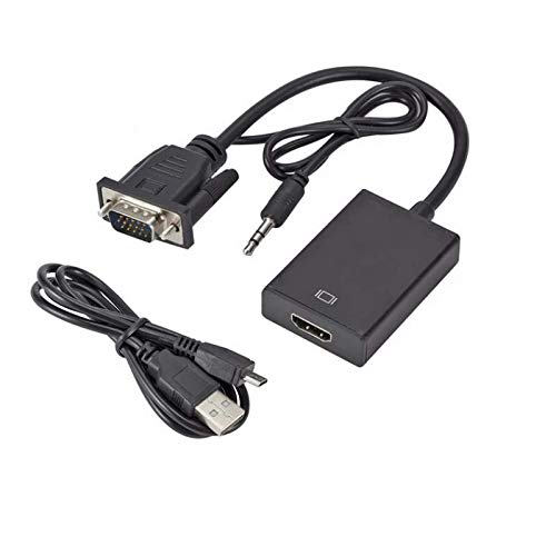 Ai-Tech VGA to hd Adapter with 3.5mm Audio and USB Charging Cable VGA Male to HD Female Adaptor Converter Cable Price