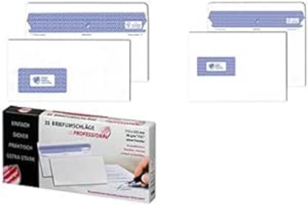 PROFESSIONAL Mailmedia 30051785 Envelope with Window 112 x 225 mm