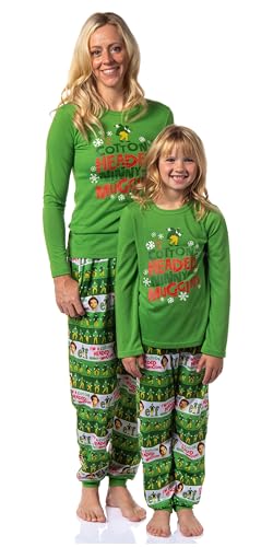 INTIMO Elf The Movie Womens Film Cotton-Headed Ninny-Muggins Jogger Pajama Set (Large)