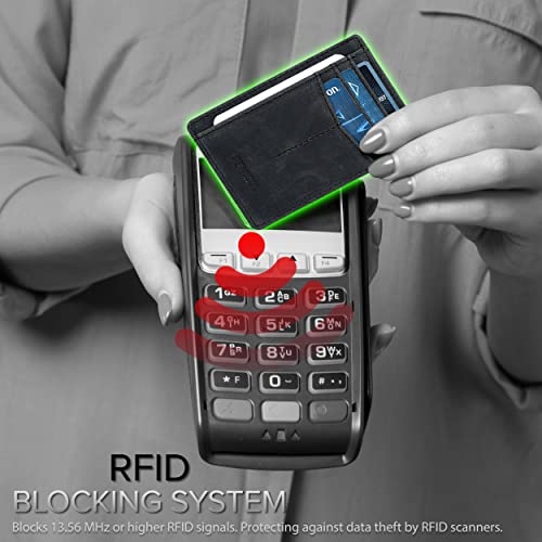 Vintage Leather HandMade Minimalist Mans & Womens Wallets RFID Blocking Genuine Leather Extra Capacity2