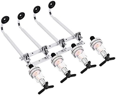 Szczyt view of the HURRISE 4-Bottle Rotating Liquor Dispenser showing bottle holders.