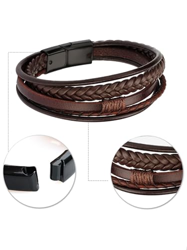 Pulsera de cuero trenzado para hombre Long tiantian miniatura 7