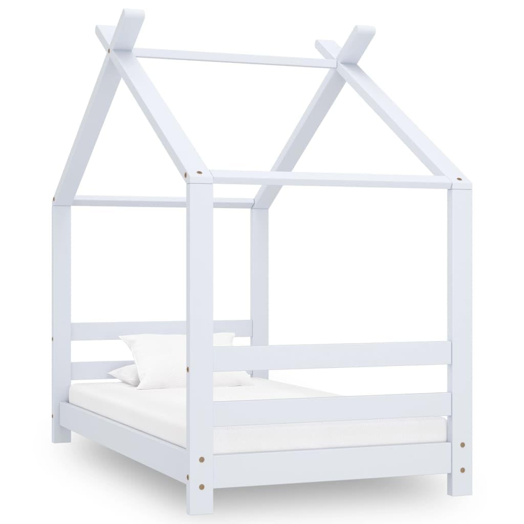 SKM Estructura de Cama Infantil Madera Maciza Pino 70x140 cm,Mobiliario,Mobiliario para bebés y niños pequeños,Cunas y Camas para niños,289610