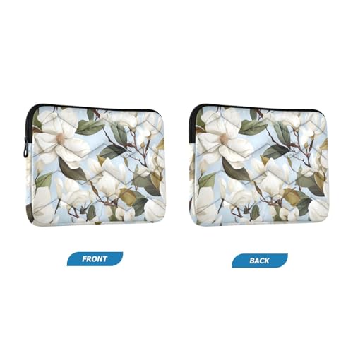 Funda para portátil 13-14 pulgadas azul Magnolia Flowers miniatura 2