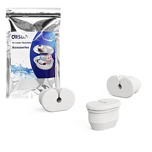 ORSDA Substituição da fonte de água do gato para 2 L/64 oz (tampa de silicone)