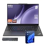 Lenovo ThinkPad E16 Gen 2 Business Laptop, 16" FHD+ Display, AMD Ryzen 5 7535U, 32GB DDR5 RAM, 1TB SSD, Fingerprint, Backlit Keyboard, Webcam, Wi-Fi 6, Windows 11 Pro, Bundle with 7-in-1 USB-C Hub