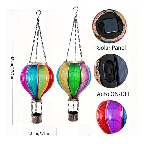 Décoration extérieure étanche avec cette lanterne suspendue solaire eBoutik - 4