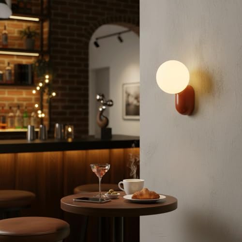 Aplique de pared moderno crema contra deslumbramientos para pasillo y cabecero G9 8