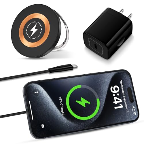 Wireless Charger 20W Fast USB C Charger for Motorola razr+ 2024/razr 2024,Edge 2024,Edge 50,Motorola Moto G Stylus 5G 2024 2023,Moto G Power,15W Mag-Safe Charger Magnetic Charging Pad for iPhone 16 15