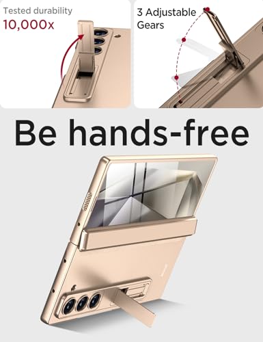 Coque Samsung Fold 6 robuste anti-rayure avec support réglable et protection charnière - 7