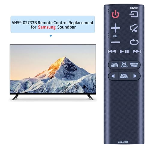 TCNOUMT New Replacement for Samsung Soundbar AH59-02733B Remote Control Compatible with HW-K335 HW-K350 HW-K430 HW-K450 HW-K470/EN HW-K650 HW-K651/XY HW-J4000 PS-WK450 HW-KM36 HW-KM37 HW-KM39