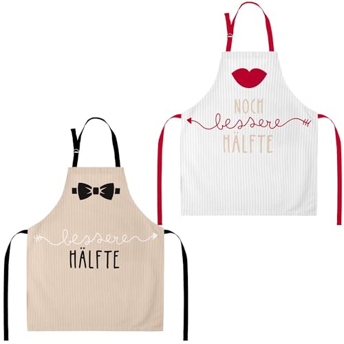 Gruss & Co Schürzen-Set Bessere Hälfte (2er Set)