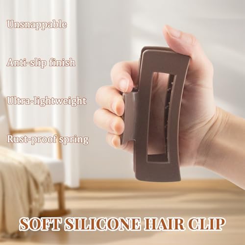 6-Pack de Pinzas de Silicona 4.1 pulg Para Cabello miniatura 7