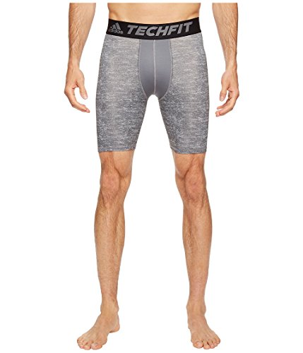 adidas Men's Training Techfit Base Layer Short Tights, Core Heather, Large