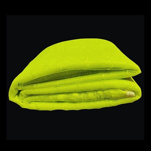 Image of Mosquito Net for King Size Bed & Double Bed, 6x7 ft, Wall /Hook Hanging, Premium Poly-Cotton Blend Fabric Foldable Machhardani (Neon Green - Frame Not Included)