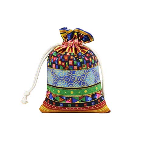 HOMIXES 50Pcs Style Ethnique Pochette à Bijoux en Jute Sac Cadeau à Cordon Coulissant Faveur Pochettes De Mariage Partie De Fête Cadeau Sacs Pochette en Tissu en Lin Organiseur Cover