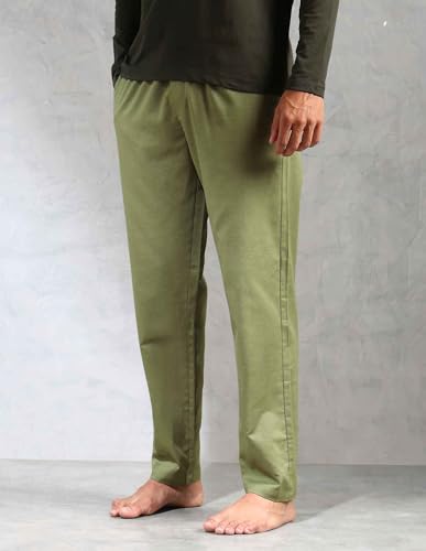 Image of U.S. POLO ASSN. Mens OELP8 Relaxed Fit Cotton Linen Lounge Pants