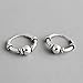 Bali Ball Bead Vintage s925 Steling Silver Endless Round Small Hoop Earrings for Women Men Fashion Huggie Hoops Hypoallergenic Pierced Jewelry Gifts 15mm