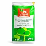 La Plaine Chassart - Chaux Magnésienne en Granules 20kg - Amendement Pour Sol Acide - Gazon, Pelouses, Jardin d'ornement, Potager, Compost