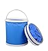 Produktbild XFAY Falteimer 9 Liter, Blau, bewegliches faltbares Waschbecken Wassereimer für kampierende wandernde Fischen
