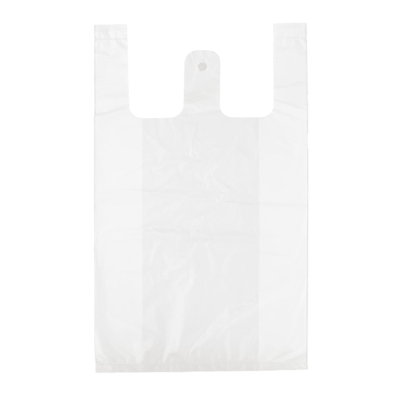 Buy Goldentime White Plain TShirt Bag (100 Count) Plastic Bulk