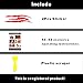 KeeForthewin 2PCS Claw Marks Decal Sticker Waterproof Headlight Decal Vinyl Sticker Decal for Sports Cars (Red)