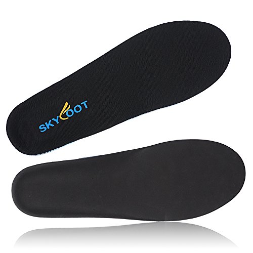 Skyfoot Orthotic Insoles for Flat Feet Plantar Fasciitis Shoe Inserts, Arch Support, Relieve Feet, Heel Pain and Pronation for Men and Women (M - Women’s 9.5-11 | Men’s 8.5-10)