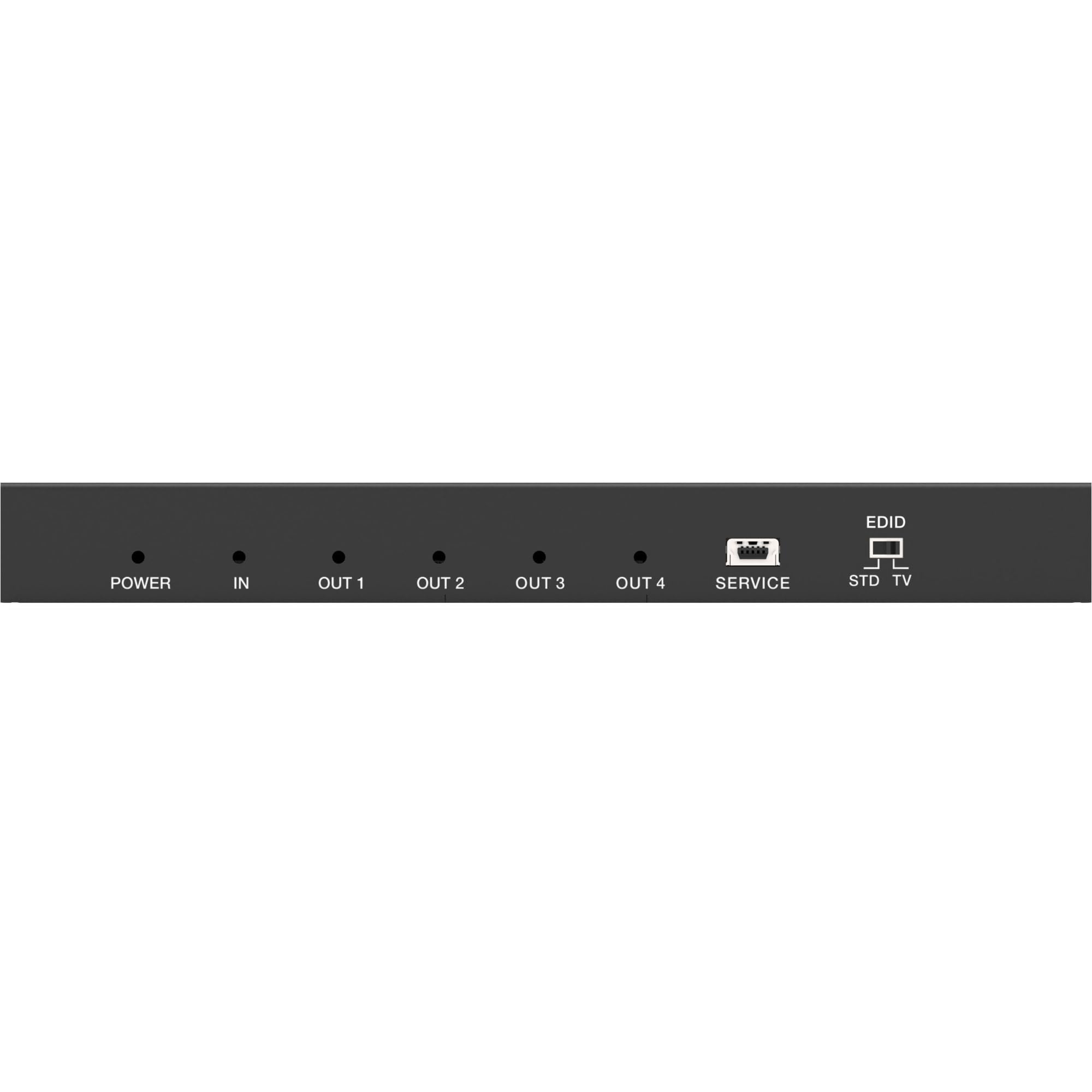 Inline Splitter HDMI 1x4, 4K 60 Hz, HDMI 2.0b, HDCP 2.2 | Segnale HDMI a 4 display, 4K 60Hz, 18Gb/s, gestione EDID, HDMI 2.0b, alloggiamento in metallo