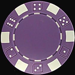 Miniatura 4 de TMG Juego de muestras de fichas de póquer de 0.41 oz de dados clásicos a rayas - 10 fichas nuevas!