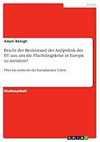 Reicht der Besitzstand der Asylpolitik der EU aus, um die Flüchtlingskrise in Europa zu meistern?: Über das Asylrecht der Europäischen Union 3668068739 Book Cover