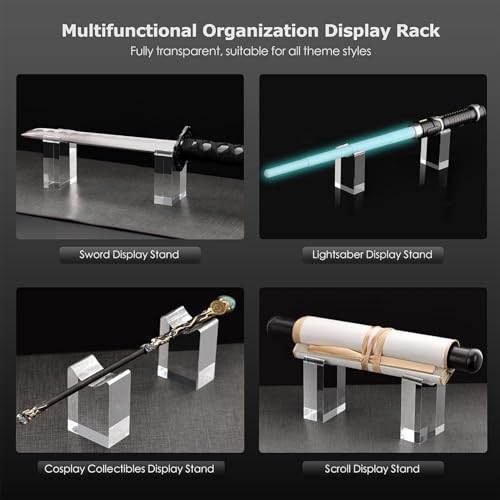 Support d'armes en acrylique peu encombrant pour optimiser le bureau