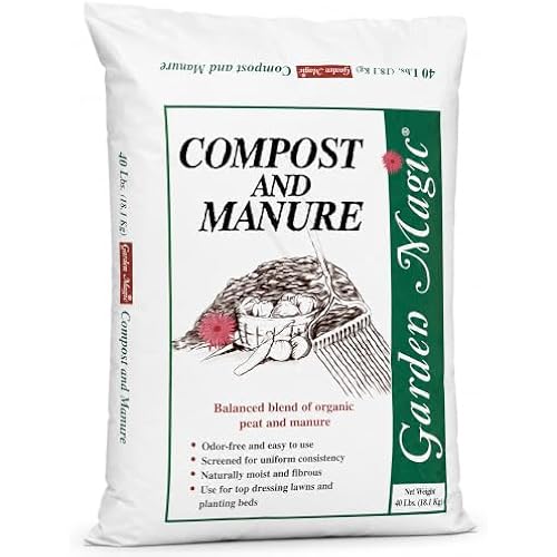Michigan Peat Garden Magic Odor-Free Compost & Manure Blend, 40 lb