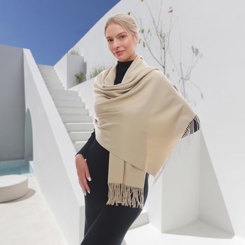Scarf for Women Scarves and Wraps Winter Warm Pashmina Shawl for Cold Weather3