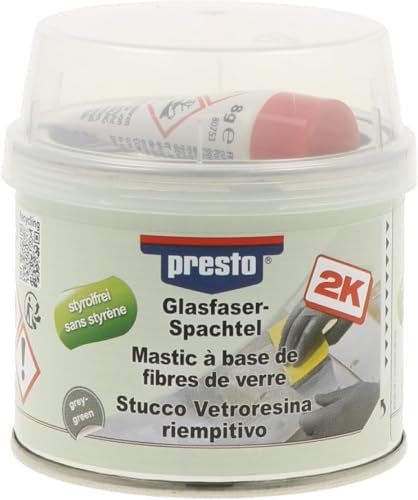 presto 443619 Mastic fibre de verre sans styrène 250 g