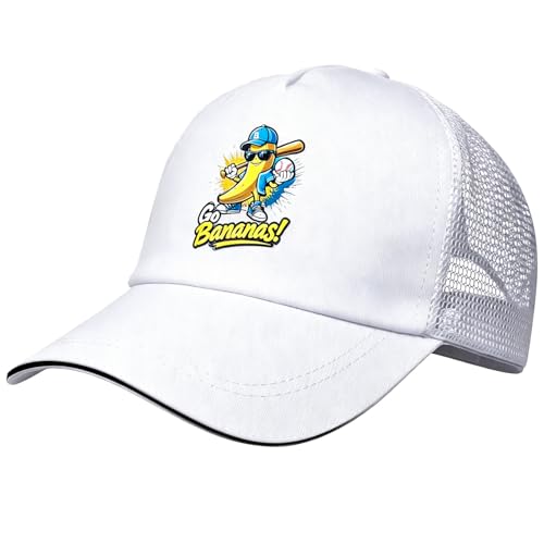 AICase for Savannah Merch Bananas Youth Gifts Inspired Baseball Hat Banana Costume Shirt Jersey Merchandise Gifts for Fans Women Men Birthday White