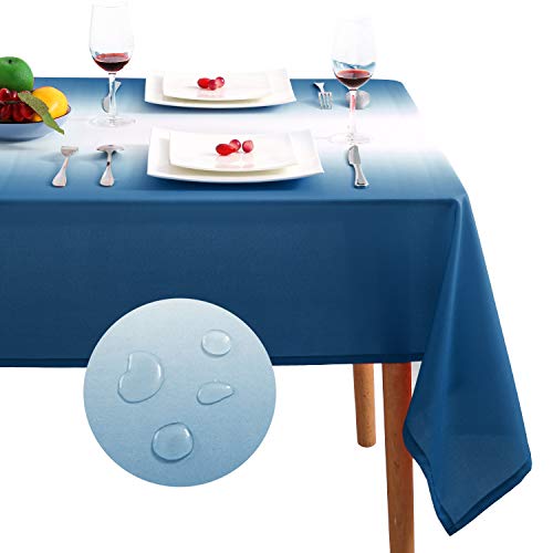 Hiasan Ombre Rectangle Tablecloth - Stain Resistant, Waterproof and Washable Decorative Table Cloth