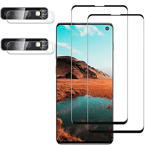 Glass Screen Protector for Samsung Galaxy S10 Plus, 9H Tempered Glassï¼ŒUltrasonic Fingerprint Compatible,3D Curved, HD Clear, Case Friendly Bubble-Free for Galaxy S10 Plus Screen Protector