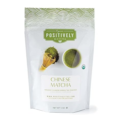 Organic Positively Tea Company, Chinese Matcha, Green Tea, Culinary Grade Powder, 4 Ounce Cover