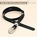 JASGOOD Women Leather Belt for Jeans Pants Fashion Skinny Waist Belt Ladies Thin Dress Belt with Gold Buckle