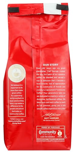 Image of Community Coffee and Chicory Medium-Dark Roast Ground Coffee, 12 Oz (Pack of 1)