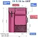 TreochtFUN Art Portfolio Case,Art Portfolio Bag 18 x 24, Artist Backpack for supplies/Artwork/Drawing Sketching Painting(Dark pink)