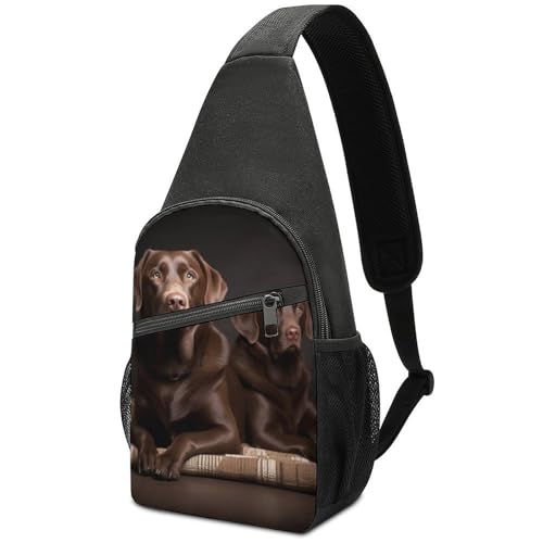 Mochila cruzada deportiva con diseño Labrador