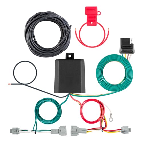 CURT 56552 Vehicle-Side Custom 4-Pin Trailer Wiring Harness, Fits Select Nissan Kicks