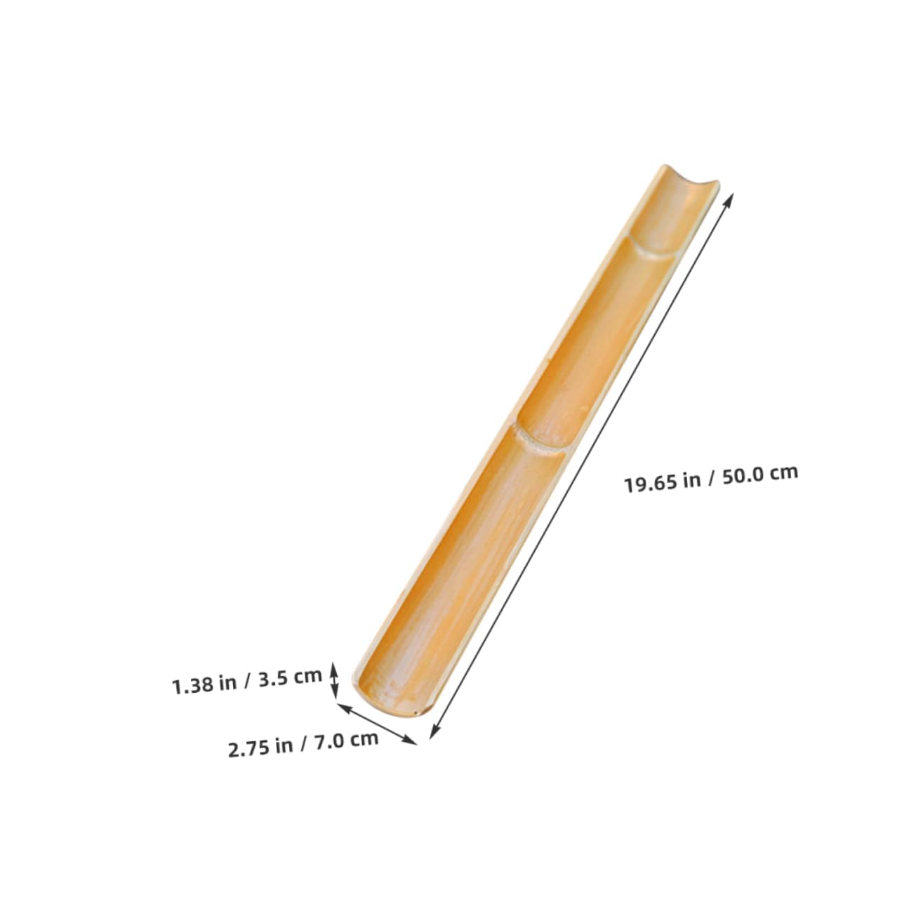 PRETYZOOM 2pezzi Fontana Acqua Bamboo Piccola Riciclo Per Acquari e Giardino Decorazione Naturale in Bamboo Resistente Canale d Acqua Multiuso Per Esterni e Vasche Pesci