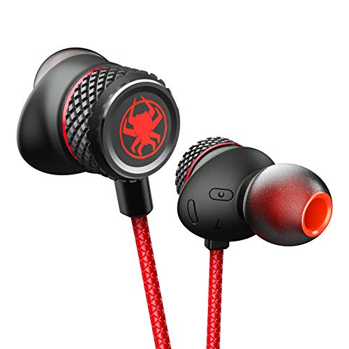 Image of G15 in Ear Wired Gaming Earphones with Mic, Noise Cancelling Gaming Earphone, Stereo Bass and HD Sound Quality Gaming Headphone, All Device Support (Red)