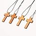 NBEADS 50 PCS Colgantes de Cruz de Madera con 1 Rollos de...