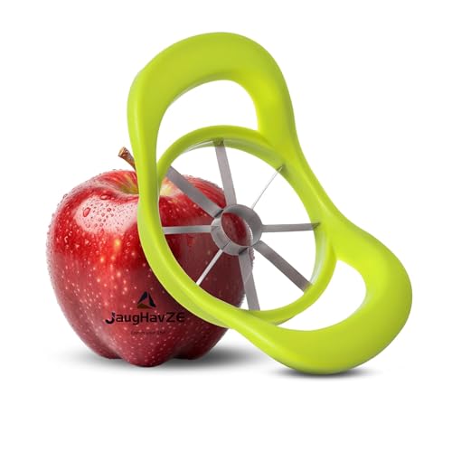 Apple Corer Slicer 8-Blade Stainless Steel Fruit Cutter for Apples, Pears, Vegetables with Ergonomic Non-Slip Grip, Dishwasher Safe